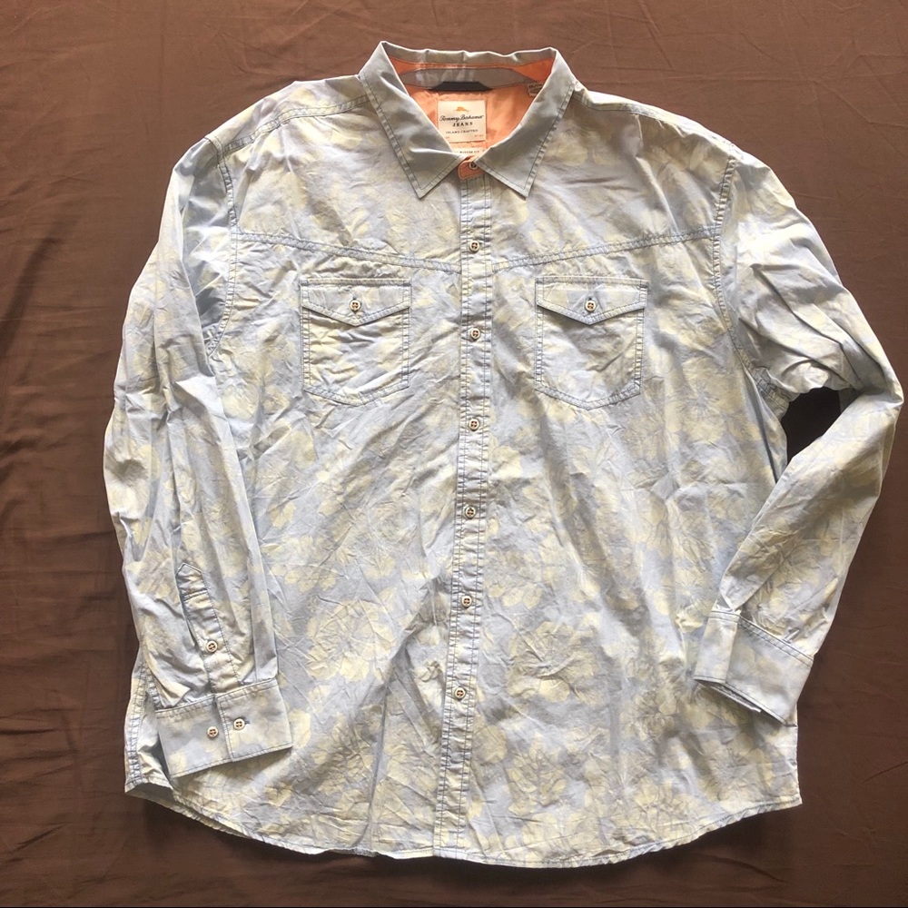 TOMMY BAHAMA Jeans Crafted Mens Casual Shirt